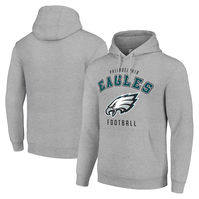 Men's Philadelphia Eagles Grey Pullover Hoodie