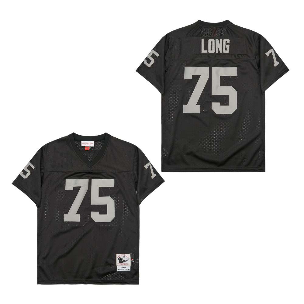 Men's Oakland Raiders #75 Howie Long Black 1983 Throwback Jersey