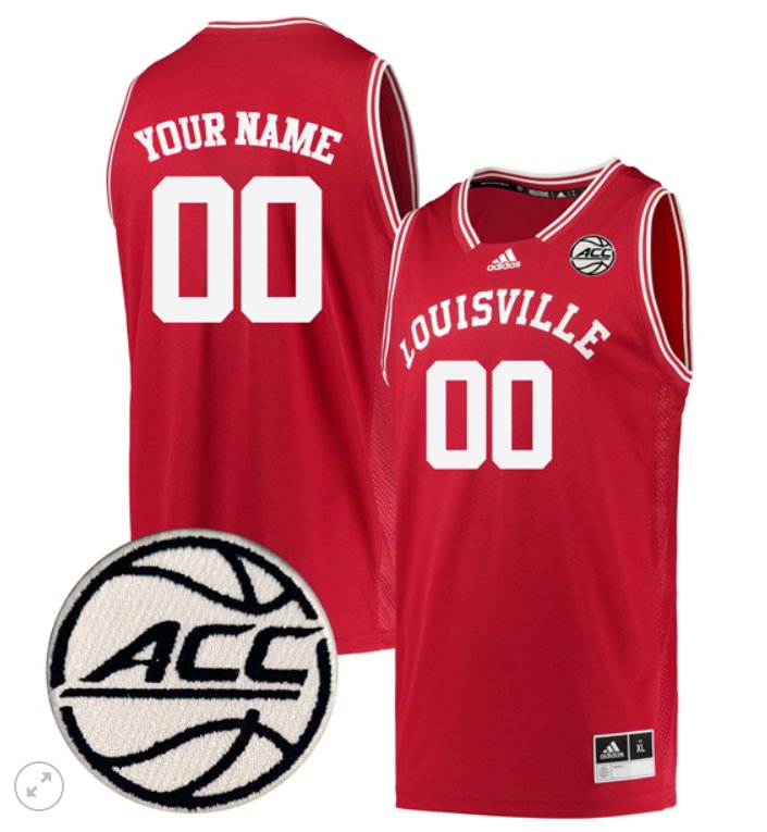 Custom Louisville Cardinals Jersey College Basketball Stiched Retro Red