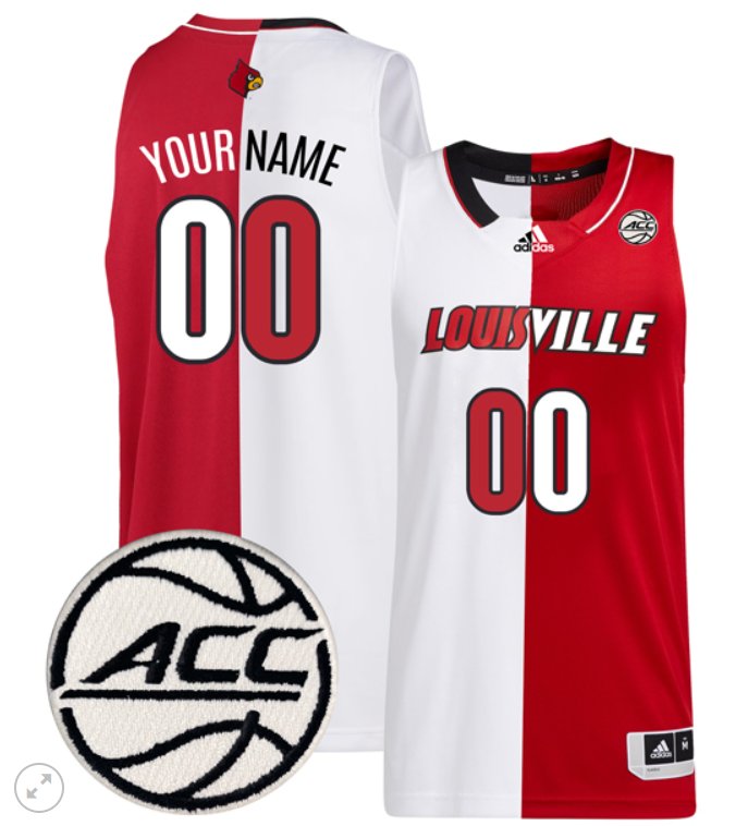 Custom Louisville Cardinals Jersey College Basketball Stiched White Red