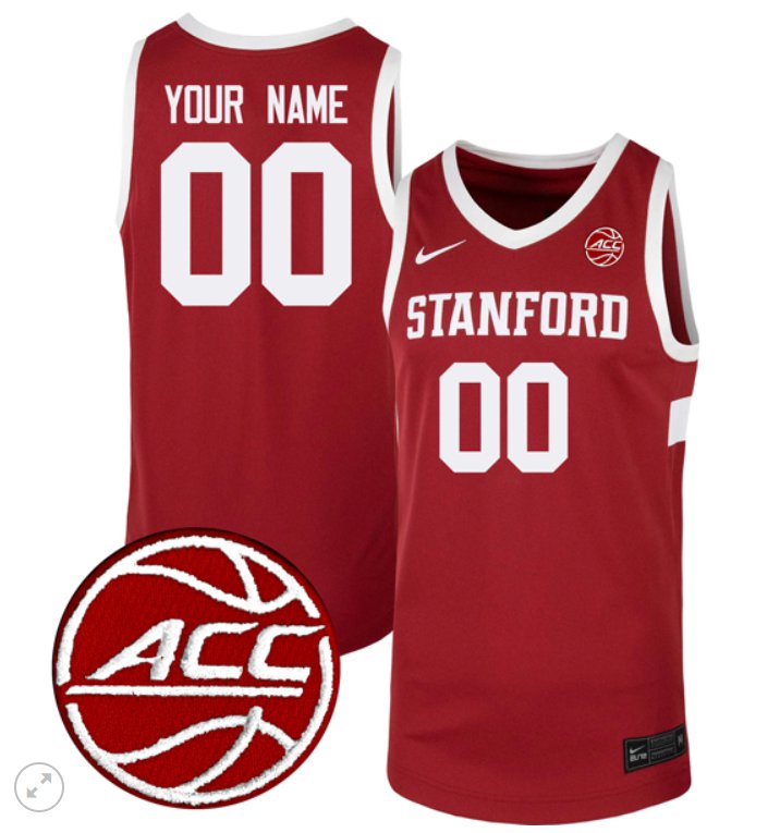 Custom Stanford Cardinal Jersey College Basketball Stiched Game Cardinal