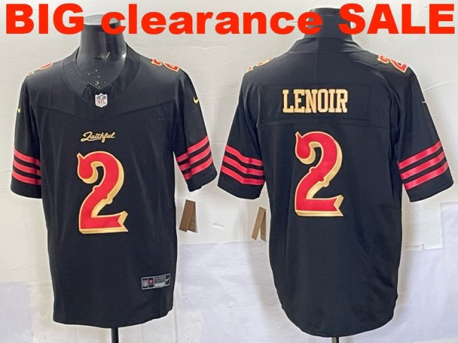 Clearance SALE Mens & Womens & Youth San Francisco 49ers #2 Deommodore Lenoir 2025 “Rivalries” F.U.S.E. Stitched Limited Jersey Black