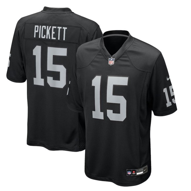 Men's Las Vegas Raiders #15 Kenny Pickett Black Nike Vapor Untouchable Limited Stitched Jersey