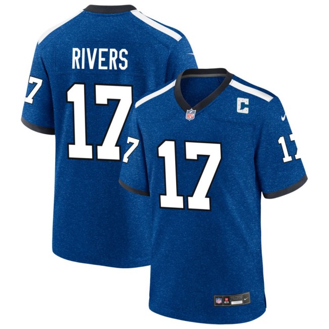Men Indianapolis Colts #17 Philip Rivers Blue Alternate Vapor Untouchable Limited Stitched Jersey