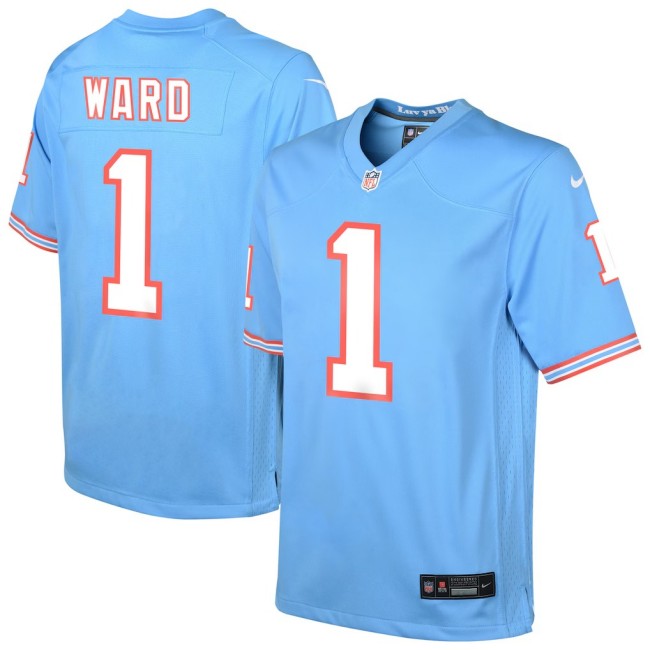 Youth Tennessee Titans #1 Cameron Ward Light Blue Nike Alternate Game Jersey
