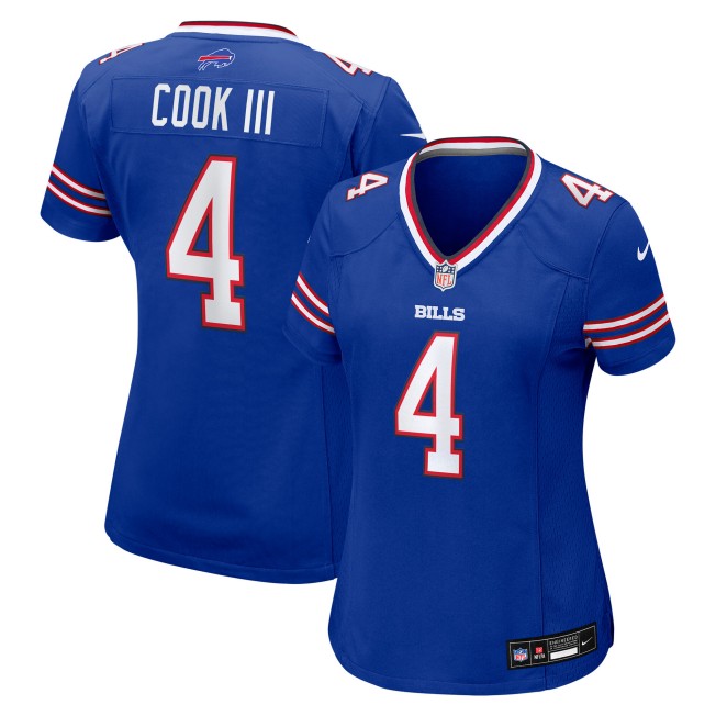 Women's Buffalo Bills #4 James Cook III Blue 2025 Vapor Untouchable Limited Stitched Football Jersey