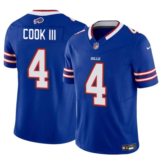Women's Buffalo Bills #4 James Cook III Blue 2025 F.U.S.E. Vapor Untouchable Limited Stitched Football Jersey