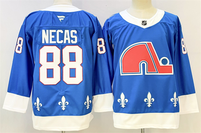 Men's Colorado Avalanche #88 Martin Necas Blue 2025 Stitched With C Patch Hockey Jersey