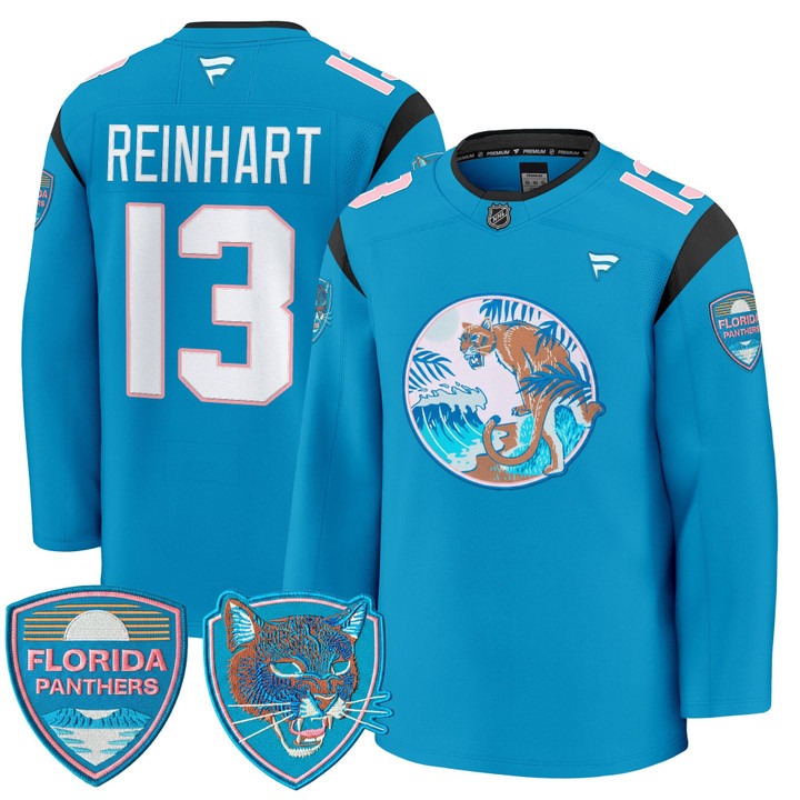 Men's & Women's & Youth Florida Panthers #13 Sam Reinhart ‘SoFlo Night Edition’ Premium Stitched Jersey