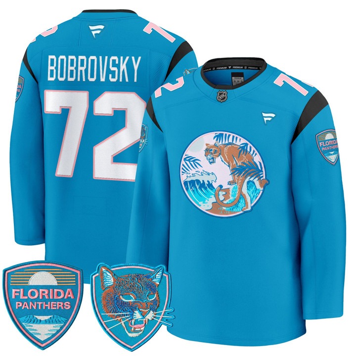 Men's & Women's & Youth Florida Panthers #72 Sergei Bobrovsky ‘SoFlo Night Edition’ Premium Stitched Jersey