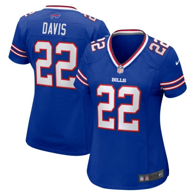 Women's Buffalo Bills #22 Ray Davis Royal Nike Game Stitched NFL Jersey