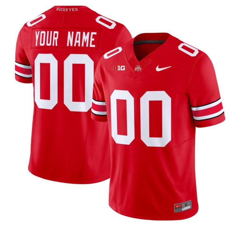 Custom Ohio State Buckeyes Jersey Gender Name Number Football Stitched Red