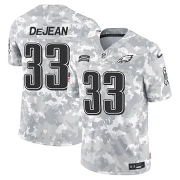 Men's Philadelphia Eagles #33 Cooper DeJean Nike Limited 2024 Salute to Service Arctic Camo NFL Stitched Jersey