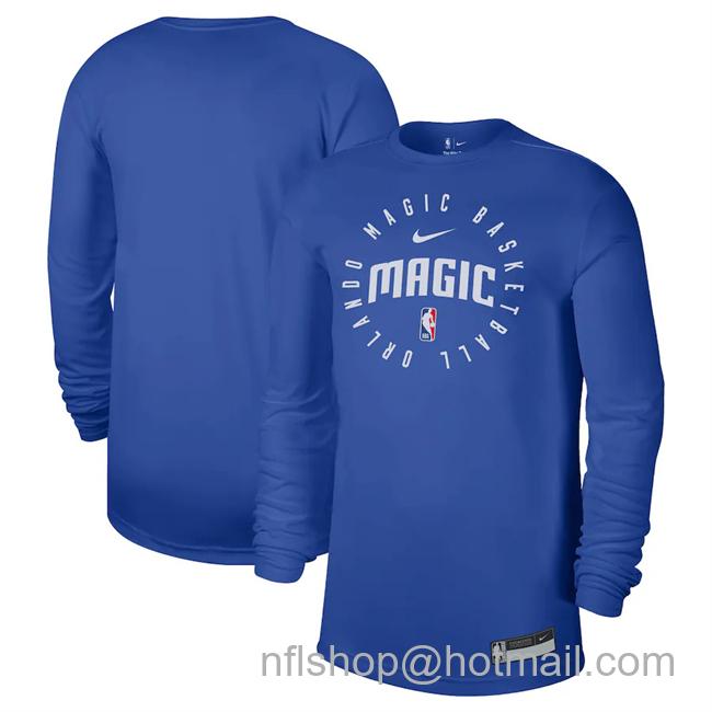 Men's Orlando Magic Blue 2024-25 Legend On-Court Practice Long Sleeve T-Shirt