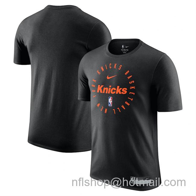 Men's New York Knicks Black 2024-25 Legend On-Court Practice Performance T-Shirt