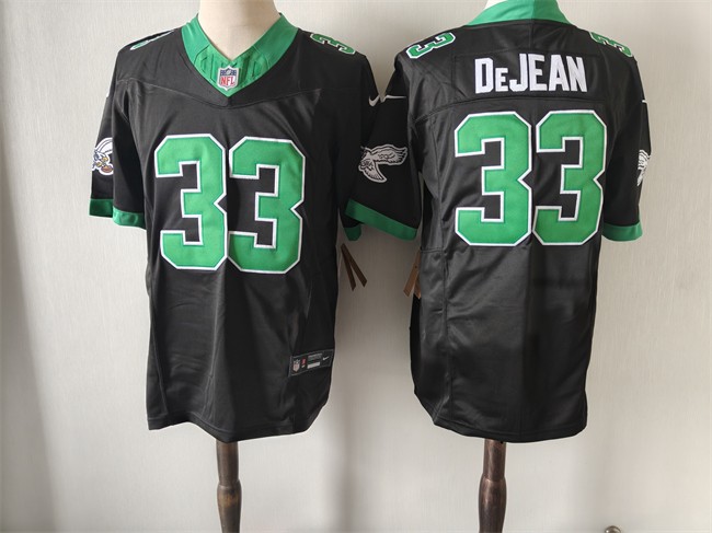 Men's Philadelphia Eagles #33 Cooper DeJean Black_Green Vapor Untouchable Limited Stitched Football Jersey