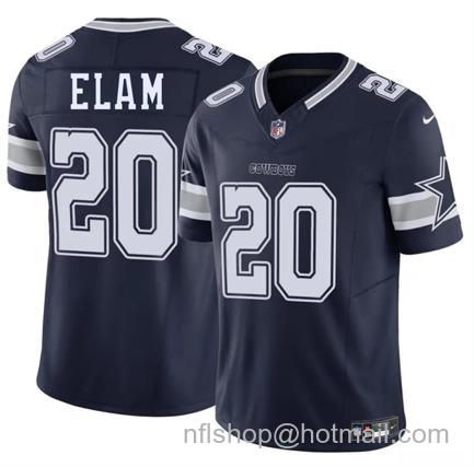 Men's Dallas Cowboys #20 Kaiir Elam Navy 2025 F.U.S.E Vapor Untouchable Limited Stitched Football Jersey