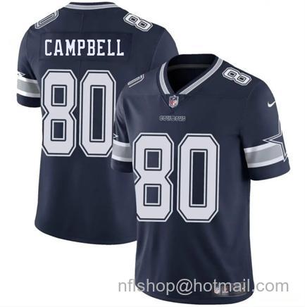 Men's Dallas Cowboys #80 Parris Campbell Navy Blue 2025 Vapor Untouchable Limited Stitched Football Jersey