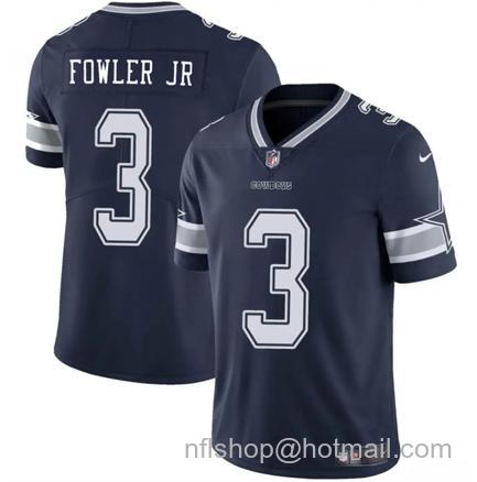 Men's Dallas Cowboys #3 Dante Fowler JR Navy Blue 2025 Vapor Untouchable Limited Stitched Football Jersey