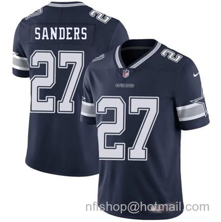 Men's Dallas Cowboys #27 Miles Sanders Navy Blue 2025 Vapor Untouchable Limited Stitched Football Jersey