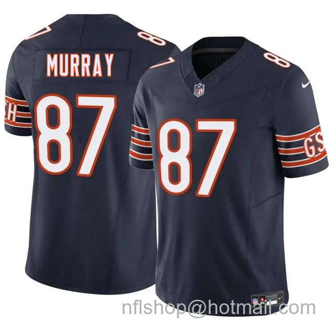 Men's Chicago Bears #87 Jordan Murray Navy 2025 F.U.S.E. Vapor Limited Stitched Football Jersey