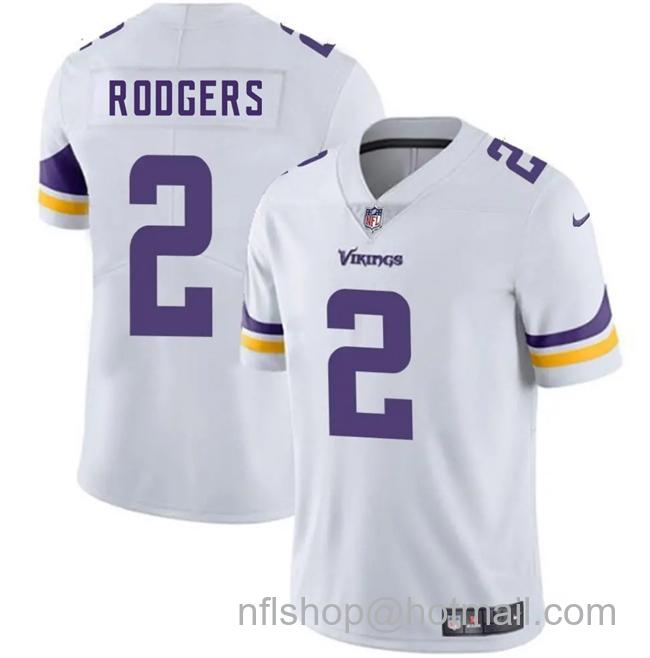 Men's Minnesota Vikings #2 Isaiah Rodgers White 2025 Vapor Untouchable Limited Stitched Football Jersey