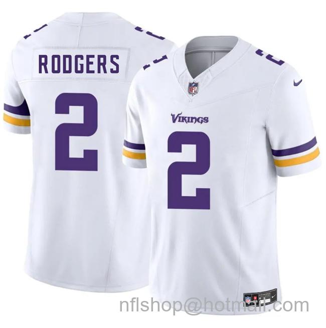 Men's Minnesota Vikings #2 Isaiah Rodgers White 2025 F.U.S.E. Vapor Untouchable Limited Stitched Football Jersey