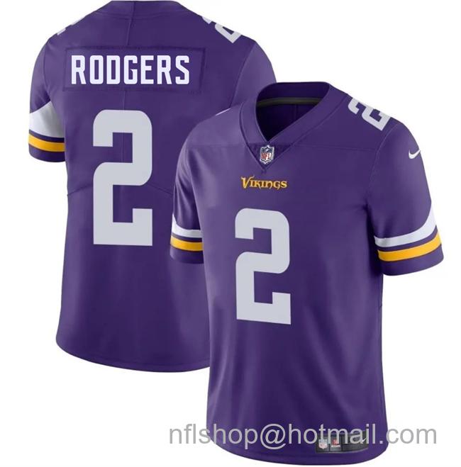 Men's Minnesota Vikings #2 Isaiah Rodgers Purple 2025 Vapor Untouchable Limited Stitched Football Jersey