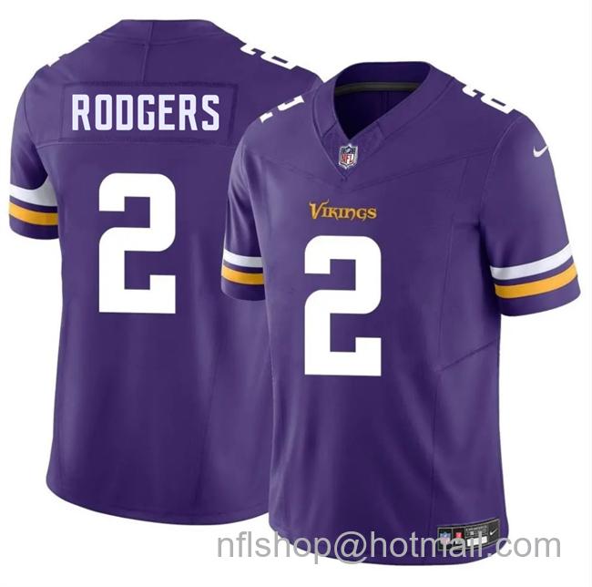 Men's Minnesota Vikings #2 Isaiah Rodgers Purple 2025 F.U.S.E. Vapor Untouchable Limited Stitched Football Jersey