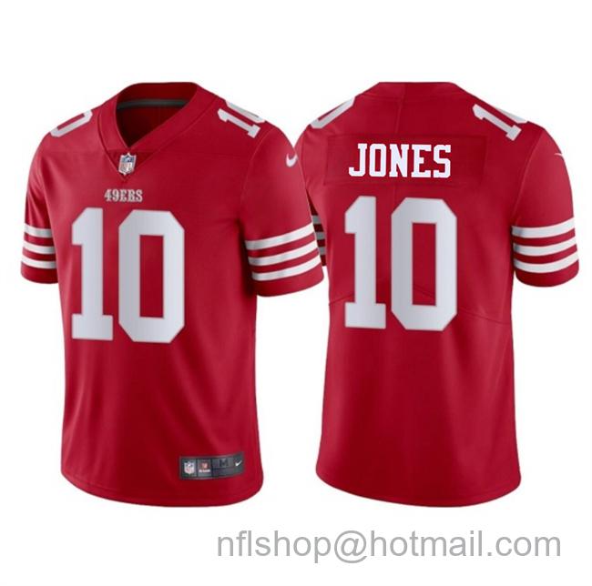Men's San Francisco 49ers #10 Mac Jones Red 2025 Vapor Untouchable Limited Stitched Football Jersey