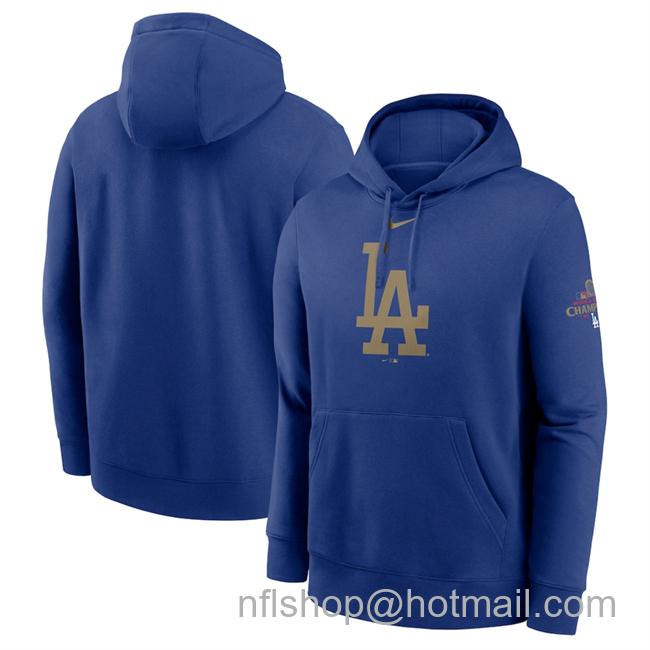 Men's Los Angeles Dodgers Royal 2025 Gold Collection Club Fleece Pullover Hoodie