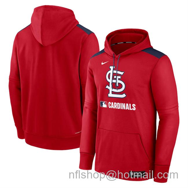 Men's St. Louis Cardinals Red Collection Performance Pullover Hoodie