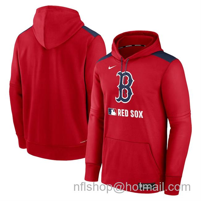 Men's Boston Red Sox Red Collection Performance Pullover Hoodie