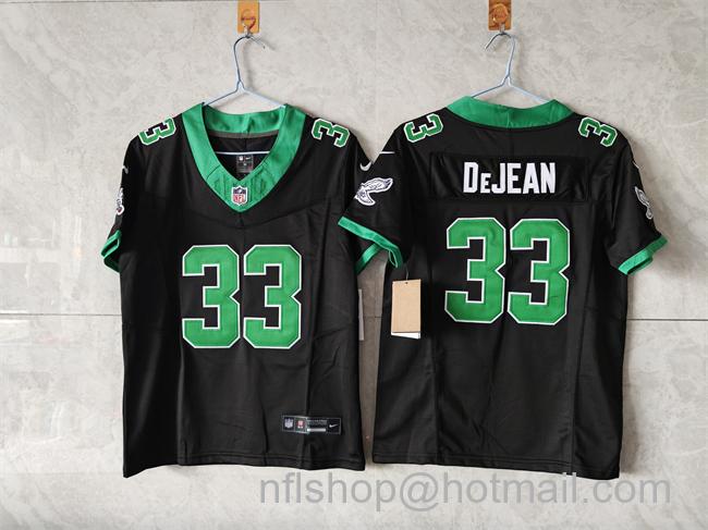 Youth Philadelphia Eagles #33 Cooper DeJean Black_Green 2025 F.U.S.E Vapor Untouchable Limited Stitched Football Jersey