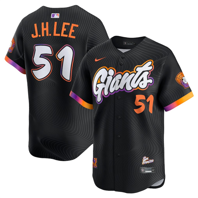 Women's San Francisco Giants #51 Jung Hoo Lee Anthracite 2025 City Connect Limited Stitched Baseball Jersey
