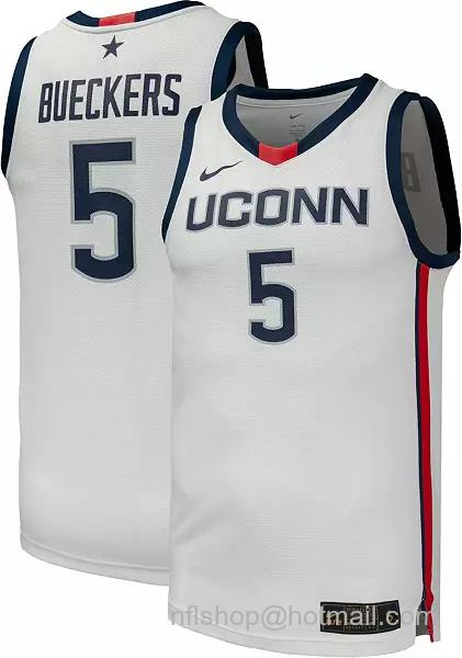 Nike Women's UConn Huskies #5 White Paige Bueckers Replica Basketball Jersey