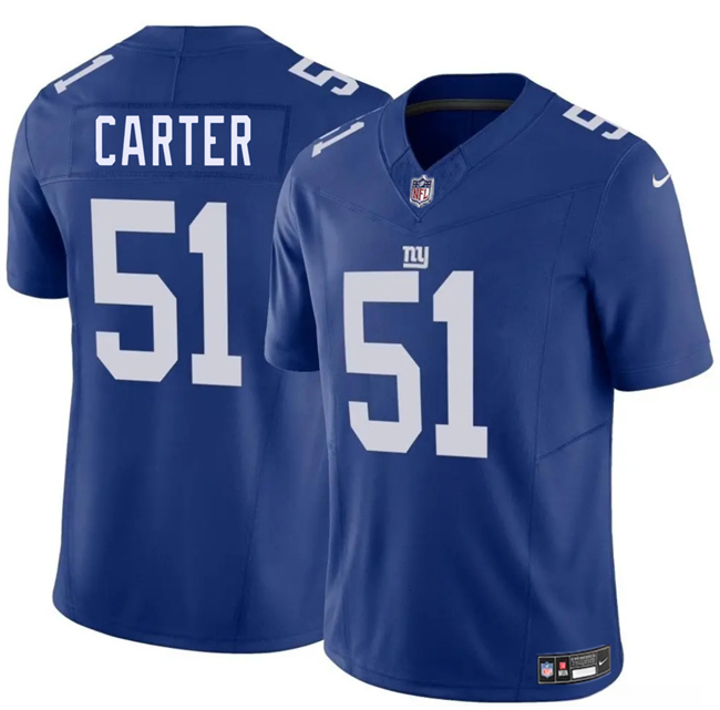 Youth New York Giants #51 Abdul Carter Blue 2025 Draft F.U.S.E. Vapor Limited Stitched Football Jersey