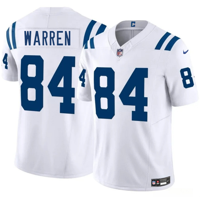 Youth Indianapolis Colts #84 Tyler Warren White 2025 Draft Vapor Limited Stitched Football Jersey