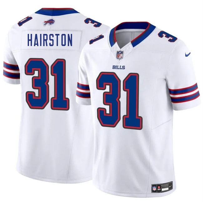 Youth Buffalo Bills #31 Maxwell Hairston White 2025 Draft F.U.S.E. Vapor Limited Stitched Football Jersey