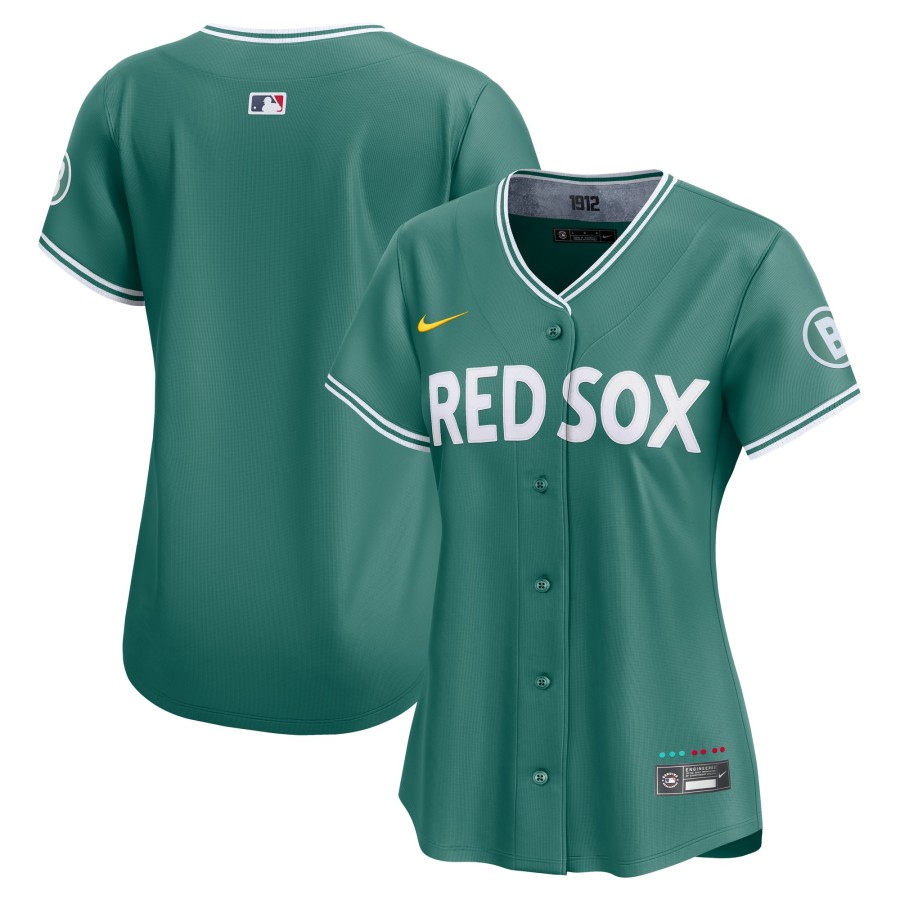 Women's Boston Red Sox Blank Nike 2025 City Connect Limited Jersey - Green