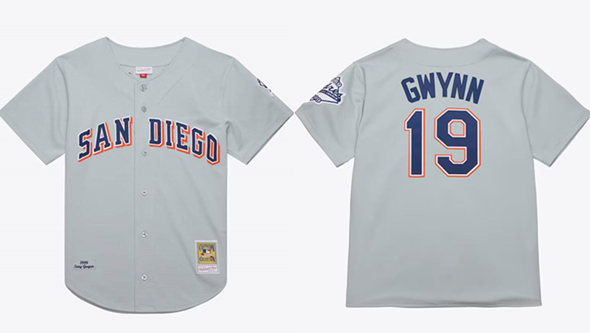 Men's San Diego Padres #19 Tony Gwynn Gray 1999 Throwback Stitched Baseball Jersey