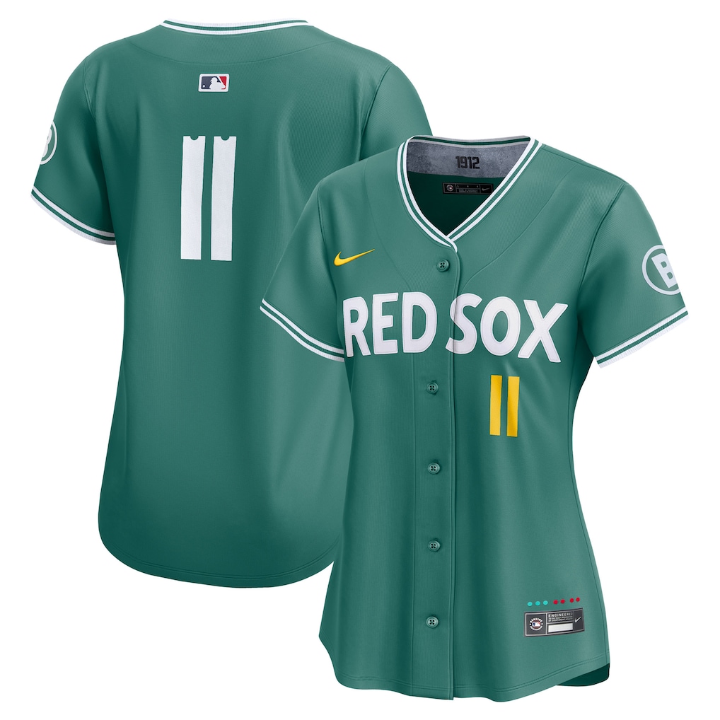 Women's Boston Red Sox ACTIVE PLAYER Custom Green 2025 City Connect Limited Stitched Baseball Jersey
