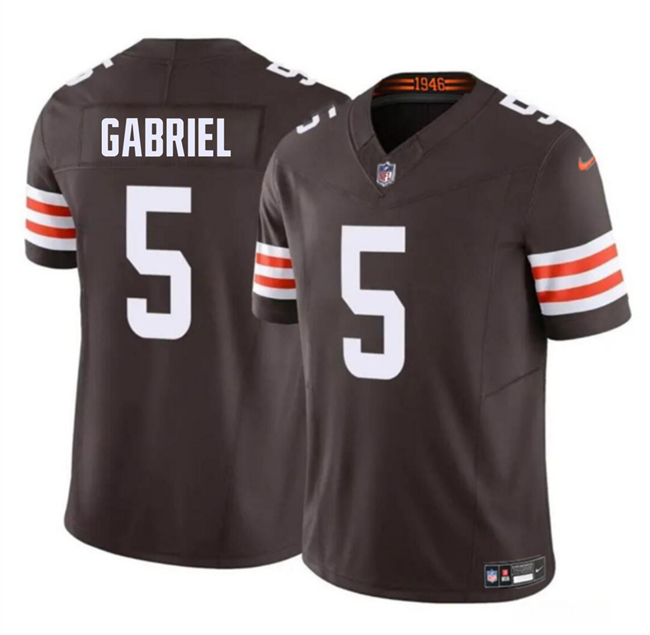 Youth Cleveland Browns #5 Dillon Gabriel 2025 Draft F.U.S.E. Vapor Limited Stitched Football Jersey