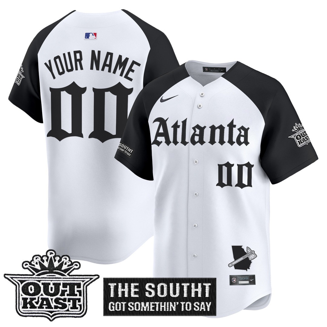 Atlanta Braves Custom Alternate 'Gothic South x Outkast Edition' Vapor Premier Limited Stitched Jersey