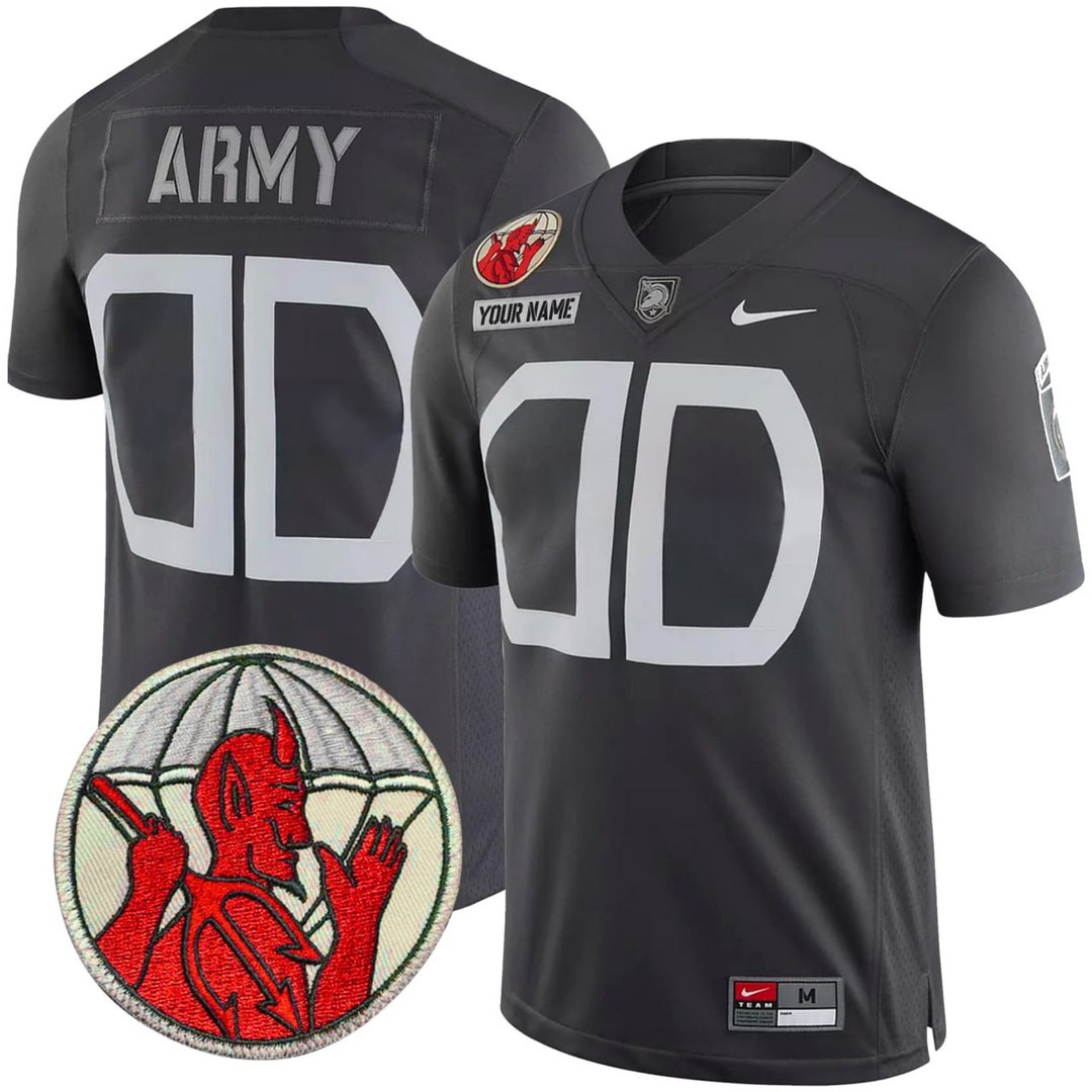Army Black Knights baseball Gray Custom Jersey - All Stitched