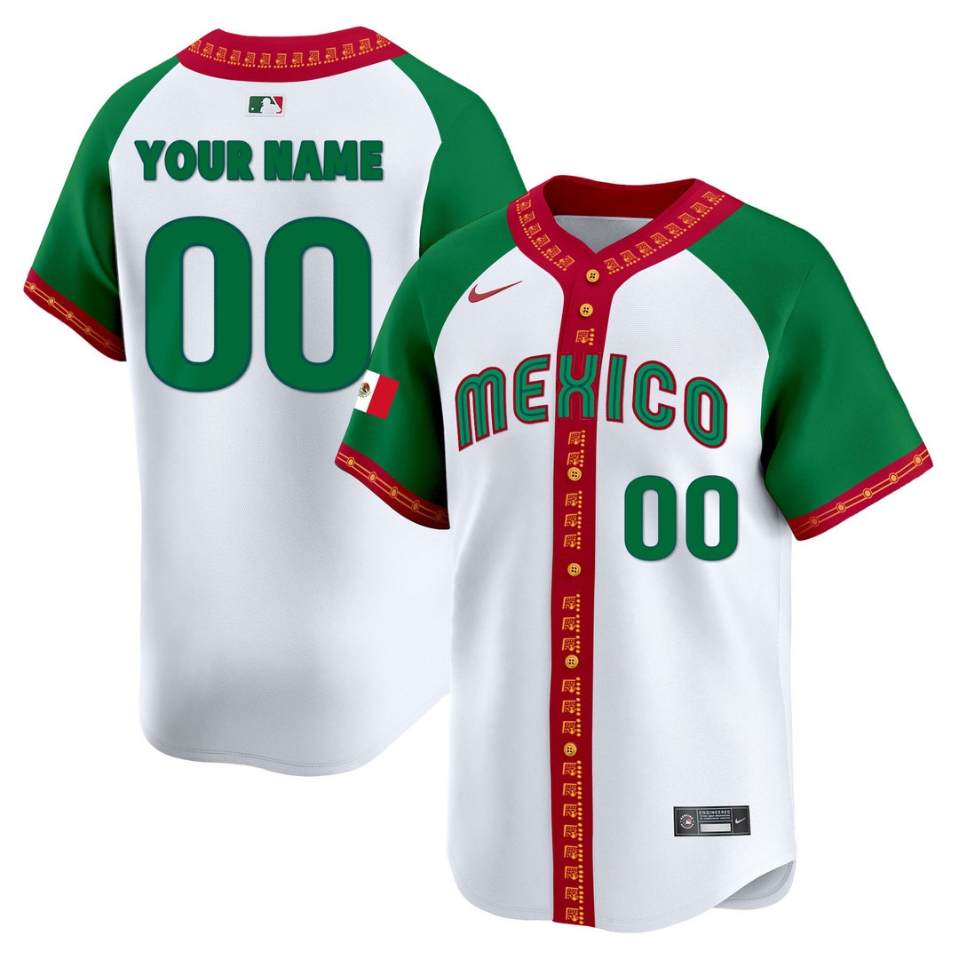 Mexico Alternate Vapor Premier Limited Custom Jersey - All Stitched