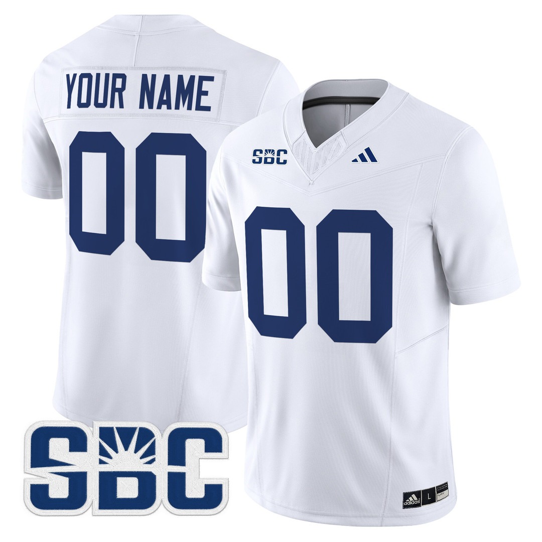 Georgia Southern Eagles White SBC football 2024 Vapor Limited Custom Jersey - All Stitched