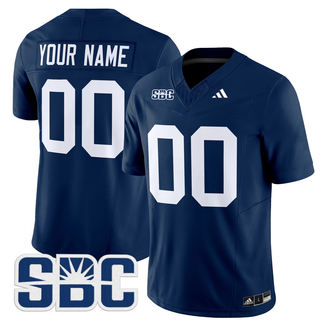 Georgia Southern Eagles 2024 Vapor Limited Custom Football Jersey Blue - All Stitched