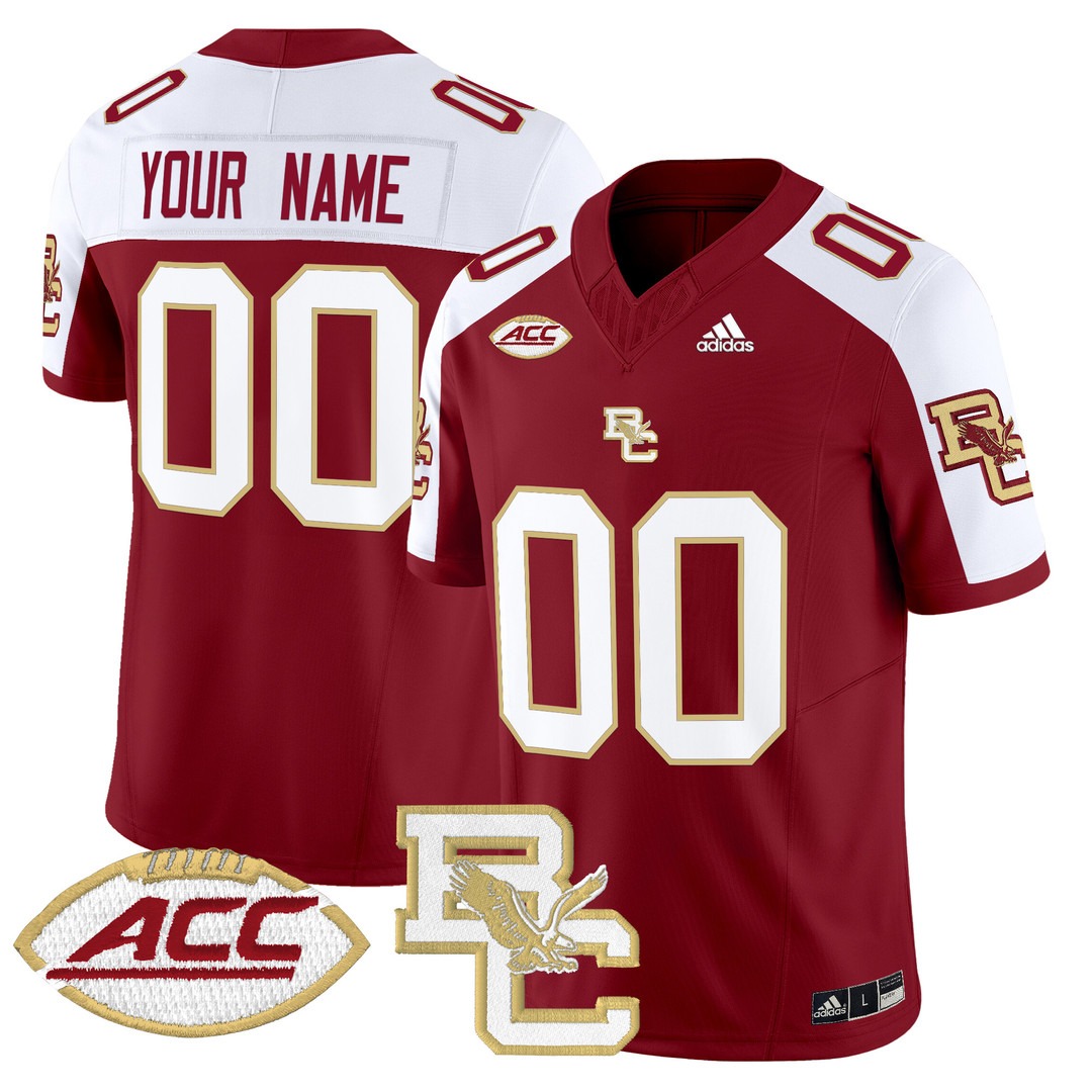 Boston College Eagles 2024 Vapor Limited Custom Football Jersey Maroon Alternate - All Stitched