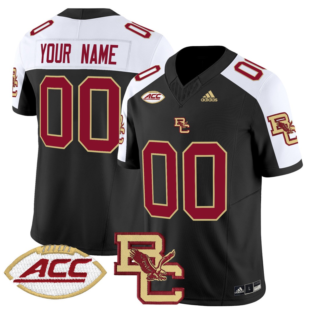 Boston College Eagles 2024 Vapor Limited Custom Football Jersey Black Alternate - All Stitched